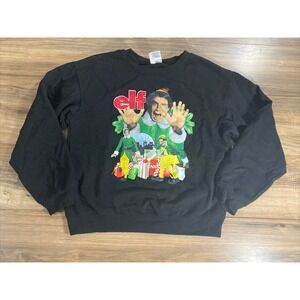 Women's Size M(7/9)‎ Elf Christmas Crew Neck Sweater